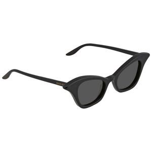 NEW Gucci Black and Grey Cat Eye Women's Sunglasses